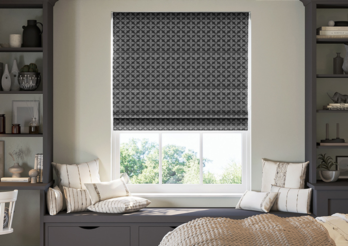 Hexgem, Onyx - Twist&Fit Roman Blind - Image 3